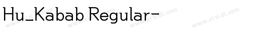 Hu_Kabab Regular字体转换